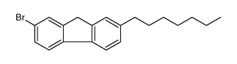 9H-Fluorene, 2-bromo-7-heptyl结构式
