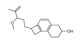 2-(3-Methoxy-4-methyl-pent-4-enyl)-1,2,5,6,7,8-hexahydro-cyclobuta[a]naphthalen-6-ol结构式