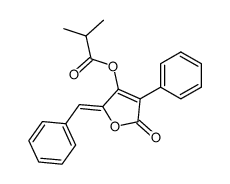 (Z)-5-benzylidene-4-isobutyryloxy-3-phenylfuran-2(5H)-one结构式