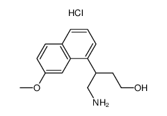 4-amino-3-(7-methoxynaphthalen-1-yl)butan-1-ol hydrochloride Structure