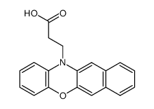 3-benzo[b]phenoxazin-12-yl-propionic acid结构式