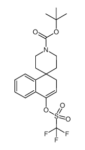 tert-butyl 4-(trifluoromethylsulfonyloxy)-2H-spiro[naphthalene-1,4'-piperidine]-1'-carboxylate Structure