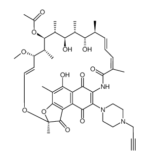 3-(4-prop-2-ynyl-piperazin-1-yl)-rifamycin S Structure