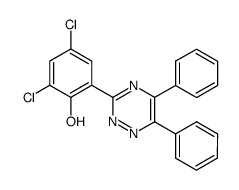 2,4-dichloro-6-(5,6-diphenyl-[1,2,4]triazin-3-yl)-phenol结构式