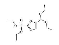 5-diethylphosphono-2-furaldehyde diethyl acetal Structure