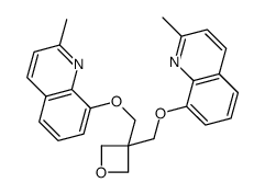 2-methyl-8-[[3-[(2-methylquinolin-8-yl)oxymethyl]oxetan-3-yl]methoxy]quinoline Structure