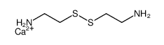 calcium,2-(2-aminoethyldisulfanyl)ethanamine Structure