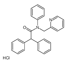 N,2,2-triphenyl-N-(pyridin-1-ium-2-ylmethyl)acetamide,chloride Structure