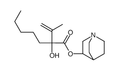 HEPTANOIC ACID, 2-HYDROXY-2-ISOPROPENTYL-, 3-QUINUCLIDINYL ESTER结构式