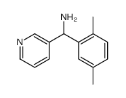 1-(2,5-dimethylphenyl)-1-(3-pyridinyl)methanamine(SALTDATA: 2HCl) structure