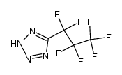 5-heptafluoropropyl-1(2)H-tetrazole Structure