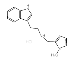 [2-(1H-Indol-3-yl)-ethyl]-(1-methyl-1H-pyrrol-2-ylmethyl)-amine hydrochloride结构式