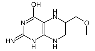 2-amino-6-(methoxymethyl)-5,6,7,8-tetrahydro-1H-pteridin-4-one Structure