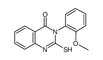 2-mercapto-3-(2-methoxy-phenyl)-3h-quinazolin-4-one structure