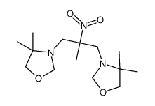 3-[3-(4,4-dimethyl-1,3-oxazolidin-3-yl)-2-methyl-2-nitropropyl]-4,4-dimethyl-1,3-oxazolidine结构式