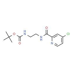 N-[2-(Boc-amino)ethyl]-4-chloropyridine-2-carboxamide Structure
