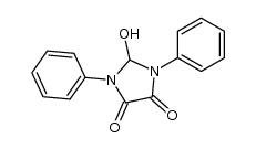 2-hydroxy-1,3-diphenylimidazolidine-4,5-dione结构式