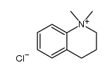 1,1-dimethyl-1,2,3,4-tetrahydroquinolinium chloride结构式