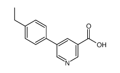 5-(4-ethylphenyl)pyridine-3-carboxylic acid结构式
