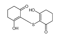 3-hydroxy-2-(2-hydroxy-6-oxocyclohexen-1-yl)sulfanylcyclohex-2-en-1-one结构式
