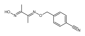 4-((((3-(hydroxyimino)butan-2-ylidene)amino)oxy)methyl)benzonitrile结构式