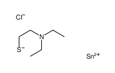 2-[chloro(dimethyl)stannyl]sulfanyl-N,N-diethylethanamine Structure