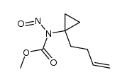 [1-(3-Butenyl)cyclopropyl]nitrosocarbamidsaeure-methylester结构式