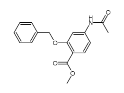 methyl 4-acetamido-2-(benzyloxy)benzoate Structure