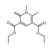1,6-dimethyl-2-methylene-1,2-dihydro-pyridine-3,5-dicarboxylic acid diethyl ester结构式