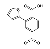 4-nitro-2-thiophen-2-ylbenzoic acid结构式