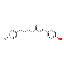 1,7-双(4-羟基苯基)庚-1-烯-3-酮结构式