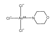trichloro(morpholine)gold(III)结构式
