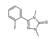 5-(2-fluorophenyl)-2,4-dimethyl-1,2,4-triazole-3-thione Structure