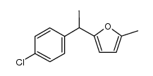 2-[1-(4-chlorophenyl)ethyl]-5-methylfuran结构式