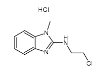1-Methyl-2-(2-chloroethylamino)benzimidazole hydrochloride Structure