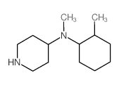 N-甲基-n-(2-甲基环己基)哌啶-4-胺结构式