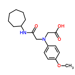 {[2-(Cycloheptylamino)-2-oxoethyl](4-methoxyphenyl)amino}acetic acid Structure