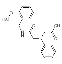 [{2-[(2-Methoxybenzyl)amino]-2-oxoethyl}(phenyl)-amino]acetic acid Structure