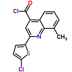 2-(5-Chloro-2-thienyl)-8-methyl-4-quinolinecarbonyl chloride图片