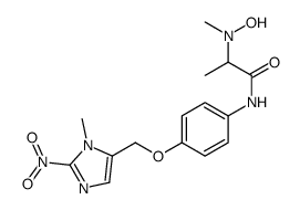 2-[hydroxy(methyl)amino]-N-[4-[(3-methyl-2-nitroimidazol-4-yl)methoxy]phenyl]propanamide结构式