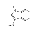 1-METHYL-3-(METHYLTHIO)-1H-INDOLE结构式