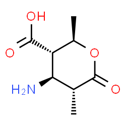 2H-Pyran-3-carboxylicacid,4-aminotetrahydro-2,5-dimethyl-6-oxo-,[2R- structure