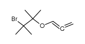 2-Bromo-2,3-dimethyl-3-(1,2-propadienyloxy)butane结构式