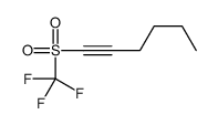 1-(trifluoromethylsulfonyl)hex-1-yne Structure