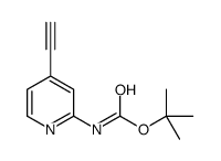 tert-Butyl (4-ethynylpyridin-2-yl)carbamate Structure