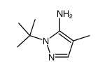 2-tert-butyl-4-methylpyrazol-3-amine结构式