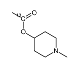 N-Methyl-4-piperidyl acetate-1-13C结构式
