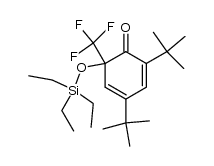 4,6-di-tert-butyl-2-(triethylsiloxy)-2-(trifluoromethyl)-3,5-cyclohexadien-1-one Structure