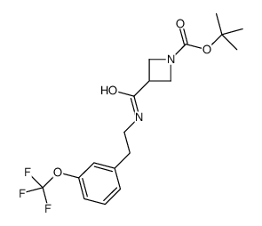 tert-butyl 3-[2-[3-(trifluoromethoxy)phenyl]ethylcarbamoyl]azetidine-1-carboxylate结构式