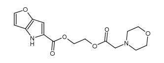 2-(2-morpholinoacetoxy)ethyl 4H-furo[3,2-b]pyrrole-5-carboxylate Structure